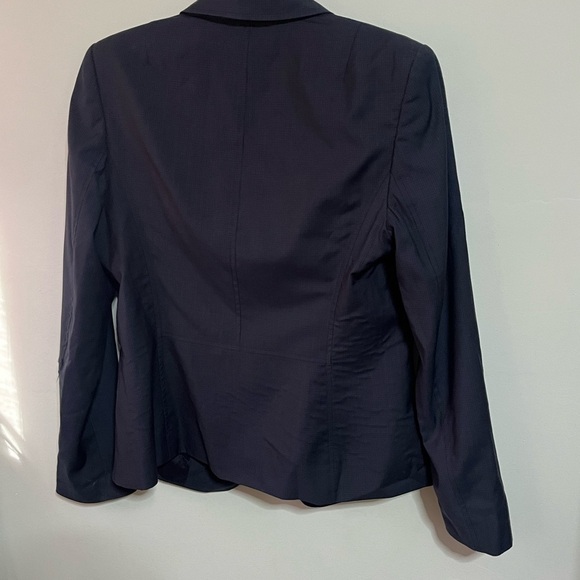 Santorelli Blue Wool Blazer Jacket Sz 10 - Picture 5 of 9